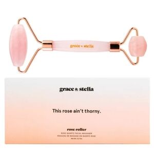 NIB Grace & Stella Rose Quartz Facial Massager - Sealed
